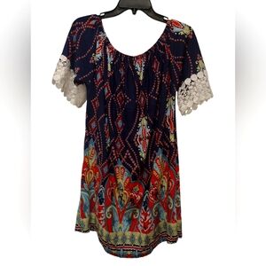 Women's colorful tunic top